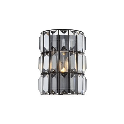Elegant Lighting Blair Collection Wall Sconce D4.8 H9.8 Lt:1 Oil rubbed bronze Finish