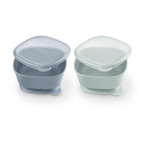 Sperric Silicone Baby Feeding Set - Infant Suction Bowls With Lids