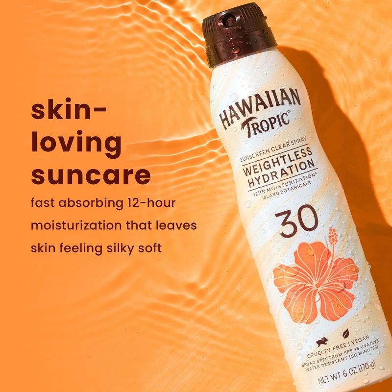 Hawaiian Tropic Silk Hydration Weightless Sunscreen C-Spray - 6oz, 5 of 13