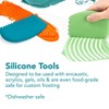 Princeton Catalyst Tool Wedge, Silicone, Mixed Media Paintbrush, Gray, Size 1, Pack of 2 - 4 of 4