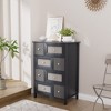 HYLEORY Wood Dresser , 27.55''W Dresser with 8 Drawers, Modern Chest of Drawers, Large Capacity Dresser, Storage Cabinet for Bedroom, Hallway - 3 of 4