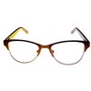 Jones New York J143 47mm Unisex Acetate Rectangular Designer Eyeglasses OR Blue Light Filter OR Reading Glasses in Brown - 2 of 4