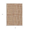 Orange Beige And Copper Striped Washable Indoor Outdoor Area Rug - 3 of 4