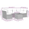 vidaXL Garden Sofa Set Grey PE Rattan Large Modular Garden Sofa Set - 3 of 4