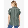 Woman Within Plus Size Relaxed Campshirt - 3 of 4
