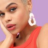 SOHI Women's White Marble Drop Earrings - 3 of 3
