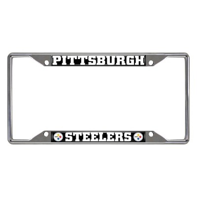 NFL Pittsburgh Steelers Stainless Steel License Plate Frame