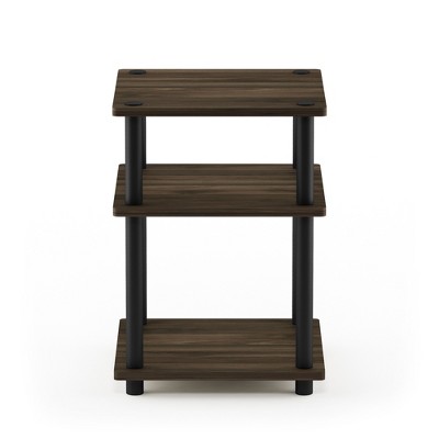 Columbia Walnut & Black Easy-Assembly Multipurpose Shelf