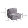 Ergonomic Corduroy Bean Bag Chair for Adults, Oversized Memory Foam Floor Sofa for Living Room, Bedroom or Game Room-The Pop Home - 4 of 4