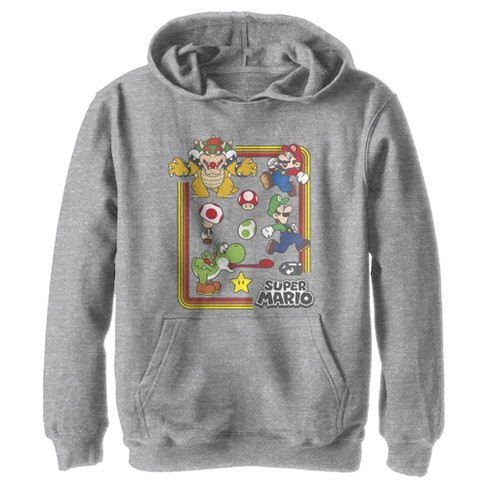 Boy's Nintendo Super Mario Rainbow Frame Pull Over Hoodie - image 1 of 4