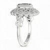 Pompeii3 Certified 1.51Ct Diamond Ring White Gold Unique Filigree Band Lab Created - Size 7 - 2 of 4