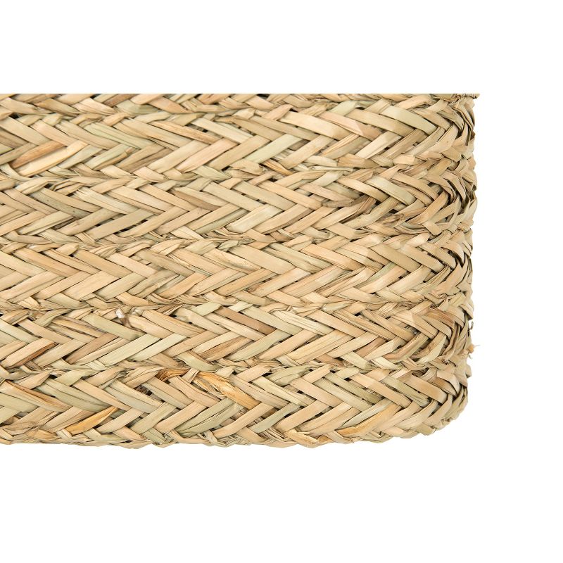 Set of 2 Decorative Handwoven Seagrass Wall Baskets Beige - Storied Home, 6 of 11