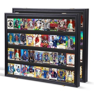 MUKE Lockable Graded Sports Card Display Case with 98% UV Protection, Acrylic Wall Mount for Baseball, Football & Trading Cards - 1 of 4