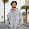 Dalix Alien Embroidery Relaxed Hoodie Soft Fleece Sweatshirt Drawcord Fit Lounge Mens - 4 of 4