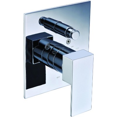 ALFI AB6801-PC Polished Chrome Modern Square Pressure Balanced Shower Mixer with Diverter