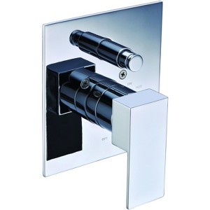 ALFI AB6801-PC Polished Chrome Modern Square Pressure Balanced Shower Mixer with Diverter - 1 of 4