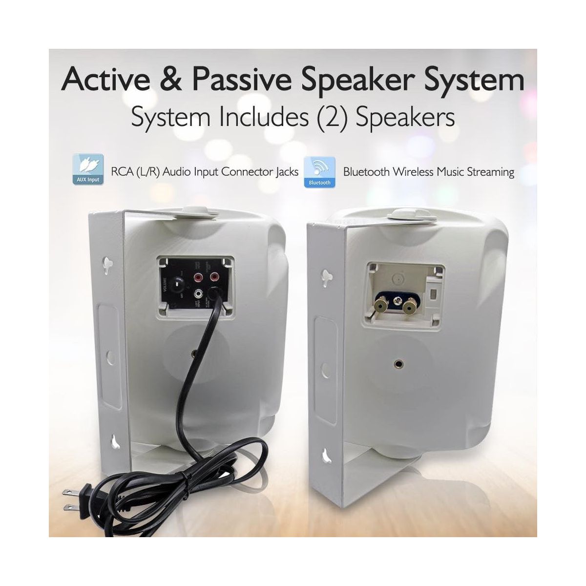 Waterproof Wireless Bluetooth Speakers System for Outdoor Use with Dual Speakers, Compatible with All Devices - thumbnail 3