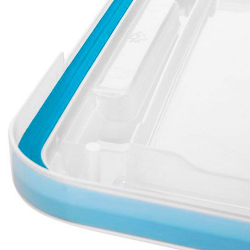 Sterilite 80 Quart Clear Plastic Stackable Storage Container Box Bin with Air Tight Gasket Seal Latching Lid Long Term Organizing Solution, 5 of 8