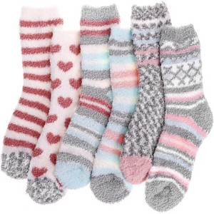 Autumn Winter Fuzzy Socks Womens Cozy Fluffy Warm Socks for Women Mom,Birthday Christmas Gifts for Her - 1 of 4
