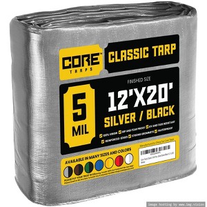 Core Tarps Heavy Duty 5 Mil Tarp Cover, UV Resistant, Rip Proof for Roof, Camping, Patio, Pool, Boat - 1 of 4
