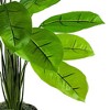 LCG Florals 36" Artificial Rubber Plant in Rattan Basket - Indoor Faux Floor Plant, Moss Filler - 4 of 4