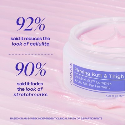 goPure Firming Butt & Thigh Cream - 4.25 fl oz: Unscented, Jar, Hand And Body Lotion, Suitable For All Skin Types