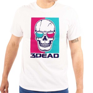 Funny Skull 3D Glasses 3Dead Joke Graphic T Shirt Men or Women Brisco Brands - 1 of 4