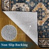 Area Rug for Living Room Bedroom Machine Washable Stain-Resistant Rugs Vintage Carpet Non-Slip Low Pile Distressed Fade-Resistant - 4 of 4