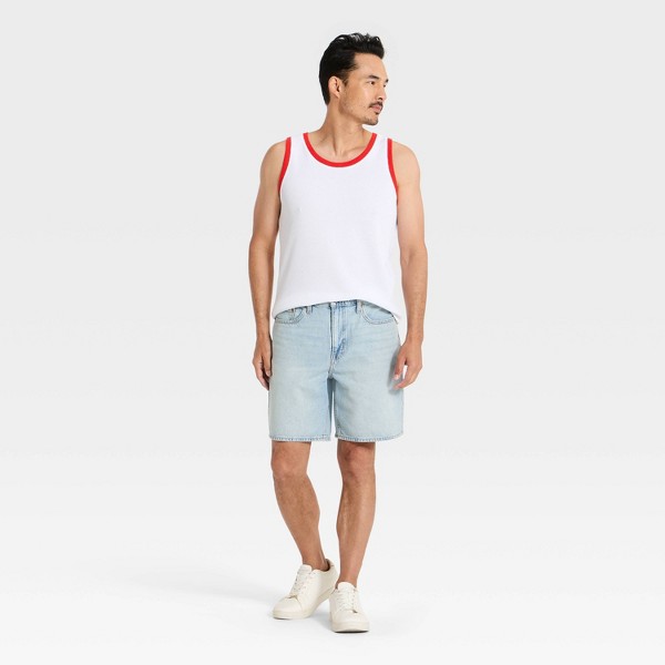 Playera de Tirantes de Ajuste Casual para Hombre - Goodfellow & Co™ Blanca/Roja 3