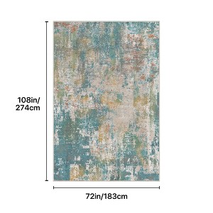 Abynow Medallion Distressed Persian Indoor Area Rug - 1 of 4