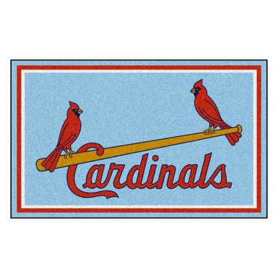 MLB St. Louis Cardinals 4'x6' 1976 Retro Collection Plush Area Rug