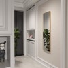 Bowen 47 in. H x 14 in. W Rectangle Round Corner Aluminum Frame Full-Length Mirror-The Pop Home - 3 of 4