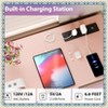 Jojoka Modern 6-Drawer Dresser with LED Lights & Charging Station, Wide Storage Cabinet for Bedroom, Closet, Living Room - 4 of 4