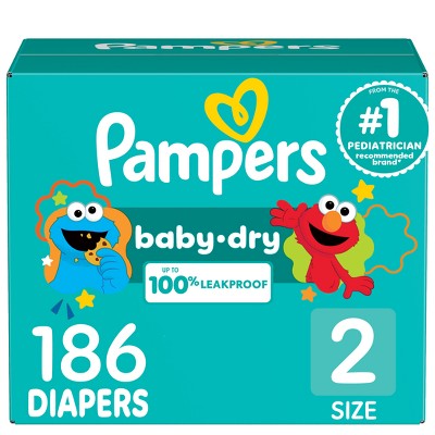 Pampers Baby Dry Diapers - (Select Size and Count)