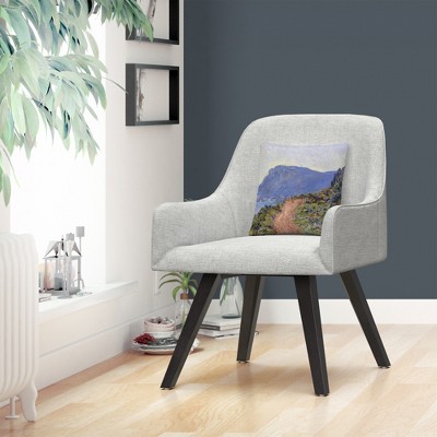 Claude Monet La Corniche Near Monaco Decorative Throw Pillow