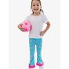 RuffleButts Toddler Girls UPF50+ Active Flared Ruffle Hem Pants - 3 of 4