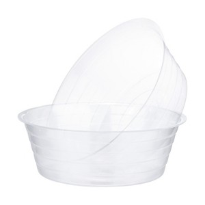 Unique Bargains Plastic Clear Indoor/Outdoor  Thin Plant Saucer Drip Tray - 1 of 4