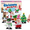 PREXTEX Christmas Santas and Snowmen Wind up Stocking Stuffers- 4 Pieces, Multicolored - 2 of 3