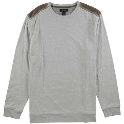 Tasso Elba Mens Shoulder Patch Pullover Sweater