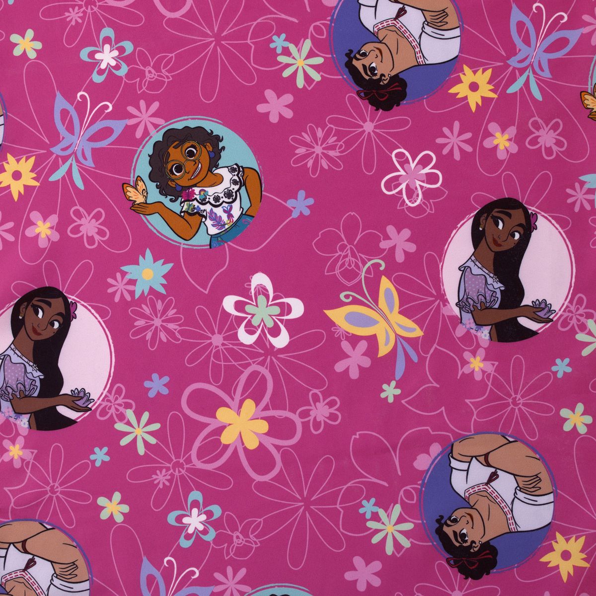 NoJo Disney Encanto Tropical Delight Pink and Aqua, Mirabel and Isabella Preschool Nap Pad Sheet - thumbnail 5