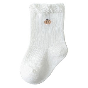MyKids-USA Baby Girls Frilled-Edges Breathable Mid-Calf Socks - 1 of 4