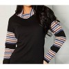 Women's Long Sleeve Cowl Neck Sweater - Angel Apparel - 3 of 4