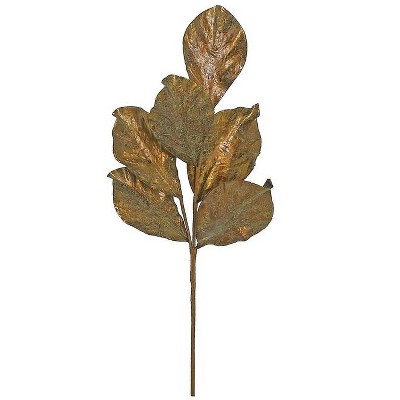 Northlight 21" Brown Thanksgiving Artificial Magnolia Leaf Pick