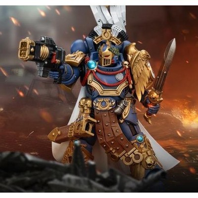 Ultramarines Legion Praetor with Power Sword and Volkite Serpenta 1/18 Scale | Warhammer 40K: The Horus Heresy | Joy Toy Action figures