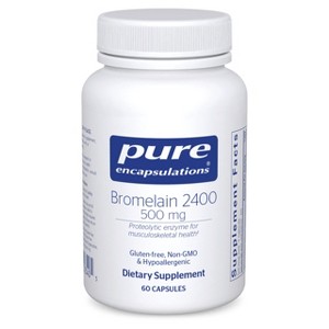 Pure Encapsulations Bromelain 2400 500 mg - for Digestive Support - Supports Joints & Muscle Recovery* - Proteolytic Enzymes - Vegan - 1 of 4
