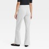 Women's Cozy Wide Leg Flare Pants with Front Seam and Smocked Waistband - A New Day™ - 2 of 3