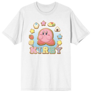 Kirby Cookes & Candy Women’s White Crew Neck Short Sleeve T-shirt - 1 of 4