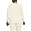 Lands' End Women's Baselayer Cozy Thermaskin Crewneck Top - 2 of 3