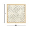 23.5" x 23.5" Large Square Modern Abstract Art White Paper Shadow Box Wall Decor - Olivia & May - 3 of 3