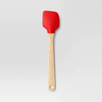 Norpro 9 Silicone Mini Spatula & Jar Scraper Scoop - Helps Get Every Last  Bit - Red and Blue Combo 